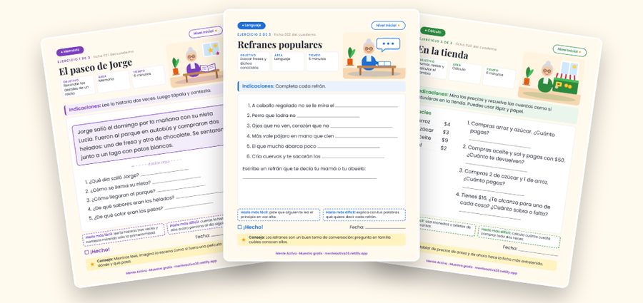 Vista previa de la muestra gratis: 3 ejercicios